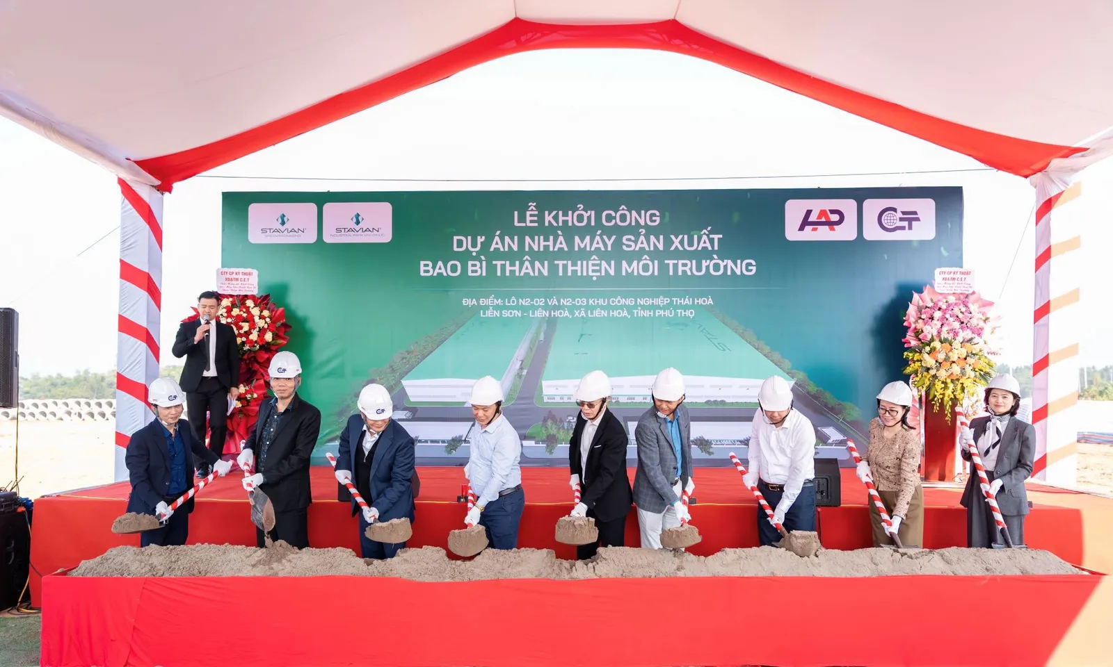 Khu công nghiệp Stavian Vĩnh Phúc ghi nhận nhiều dự án mới đồng loạt triển khai .