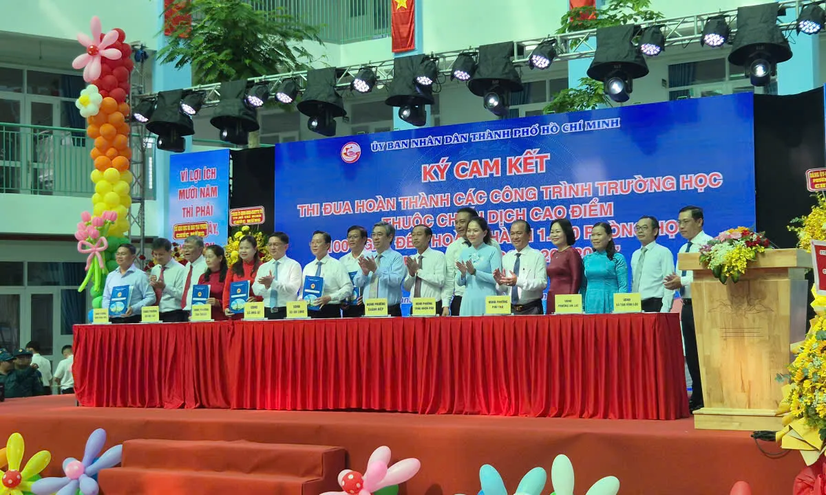 Những ngôi trường về đích sớm trong chiến dịch thi đua 150 ngày đêm hoàn thành 1.000 phòng học 