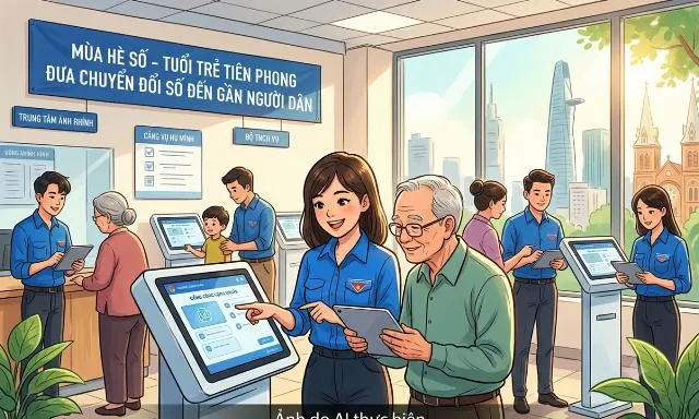 Mùa Hè số - Tuổi trẻ tiên phong đưa chuyển đổi số đến gần người dân