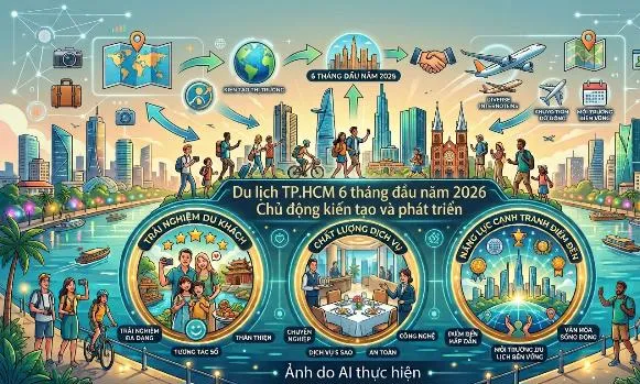 Du lịch TP.HCM 6 tháng đầu năm 2026: Chủ động kiến tạo và phát triển