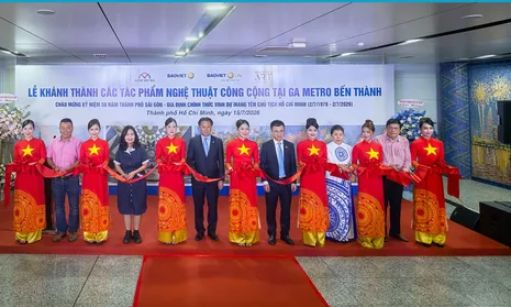 Lần đầu tiên tác phẩm nghệ thuật công cộng hiện diện tại Metro TPHCM