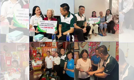 Phường Sài Gòn thăm, tặng quà gia đình chính sách nhân kỷ niệm 79 năm Ngày Thương binh - Liệt sĩ