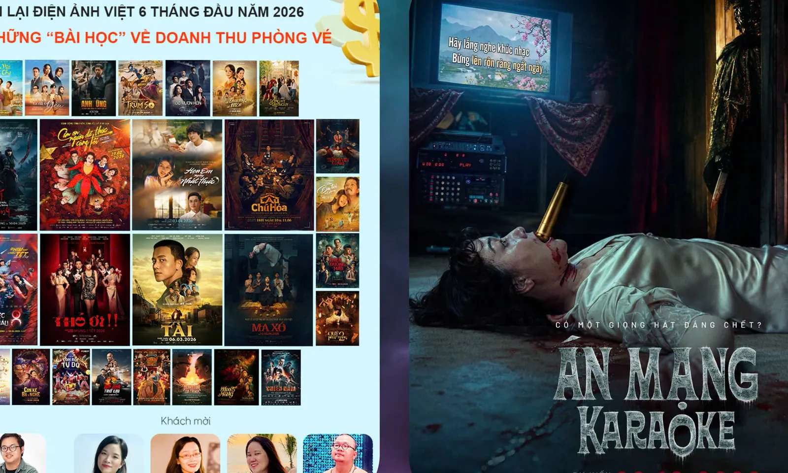 Phim Án Mạng Karaoke tung First Look; Những “bài học” về doanh thu phòng vé 6 tháng đầu năm 2026
