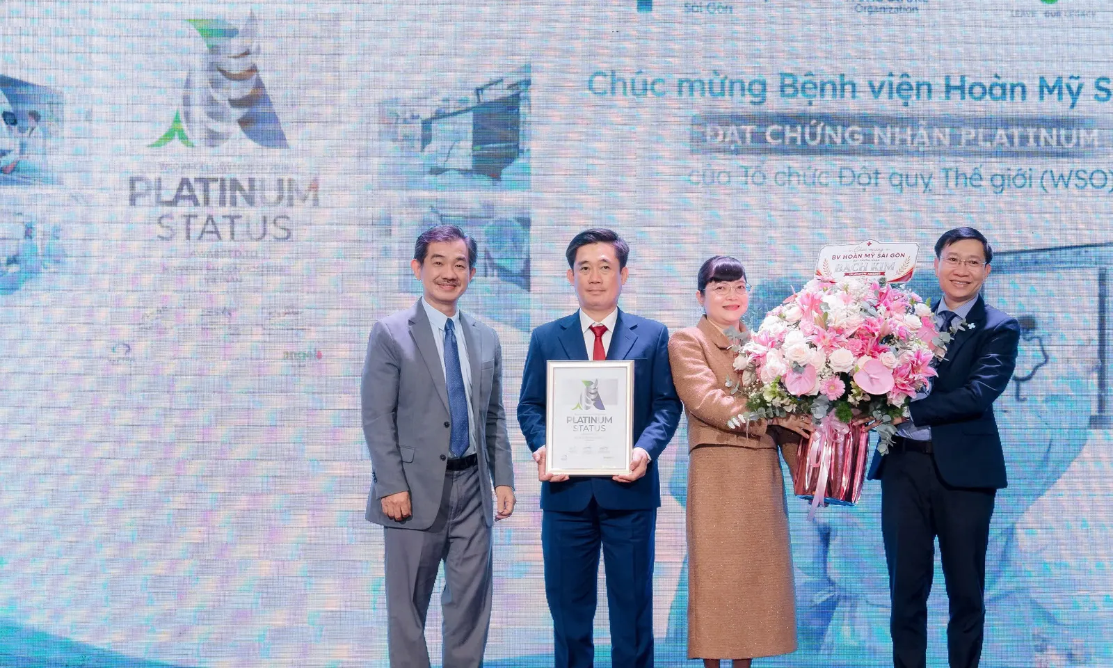 Bệnh viện Hoàn Mỹ Sài Gòn nhận Chứng nhận Bạch kim về đột quỵ
