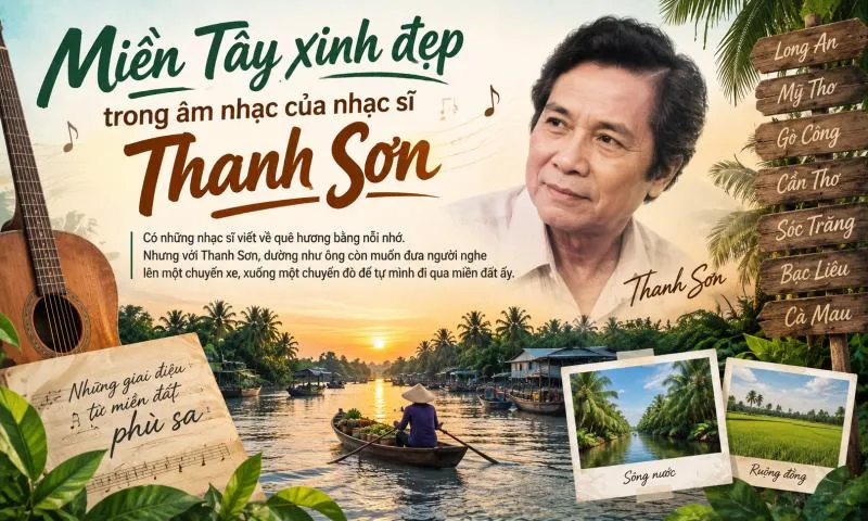 Miền Tây xinh đẹp trong âm nhạc của nhạc sĩ Thanh Sơn