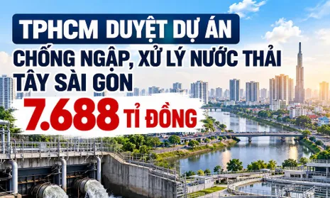 TPHCM duyệt dự án chống ngập, xử lý nước thải Tây Sài Gòn 7.688 tỉ đồng