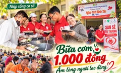 Bữa cơm 1.000 đồng, ấm lòng người lao động ở TPHCM
