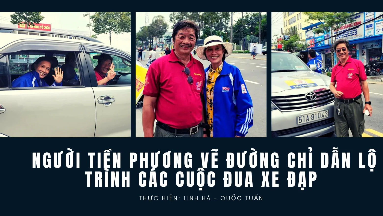 Gia Đình Nguyễn Công Hải – cần mẫn tiền phương vẽ đường chỉ dẫn lộ trình các cuộc đua xe đạp